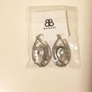 Anthropologie Bansri Silver Dangle Earrings